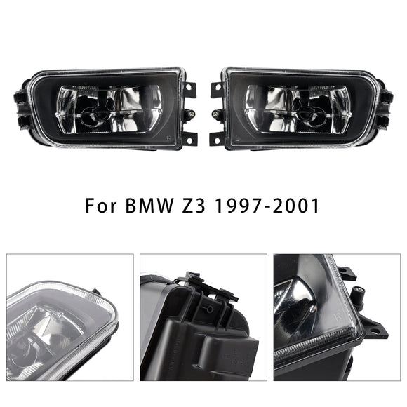 Par de carcasa de lámpara de luz antiniebla del parachoques delantero para BMW E39 serie 5 1995-1998