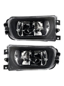 Par de carcasa de lámpara de luz antiniebla del parachoques delantero para BMW E39 serie 5 1995-1998-4
