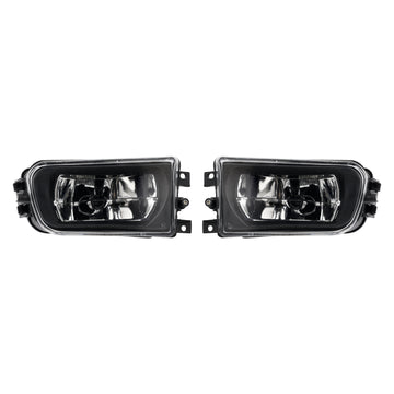 Pair Front Bumper Fog Light Lamp Housing Shell For BMW E39 5-Serise 1995-1998