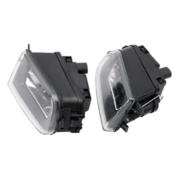 Pair Front Bumper Fog Light Lamp Housing Shell For BMW E39 5-Serise 1995-1998 - 0