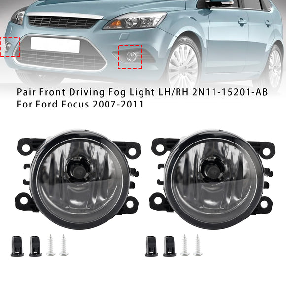 Pair Front Driving Fog Light LH/RH 2N11-15201-AB For Ford Focus 2007-2011