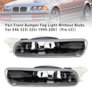 Pair Front Bumper Fog Light Without Blubs  For E46 323i 325i 1998-2001£¨Pre-LCI£©-5