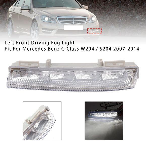 LED Daytime Running Left Fog Lights For Mercedes Benz W204 S204 W212 2007-2014