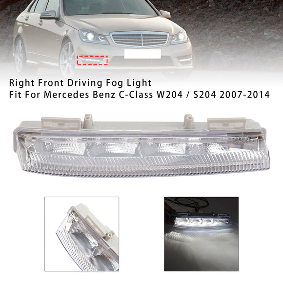LED Daytime Running Right Fog Lights For Mercedes Benz W204 S204 W212 2007-2014