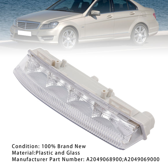 LED Daytime Running Right Fog Lights For Mercedes Benz W204 S204 W212 2007-2014