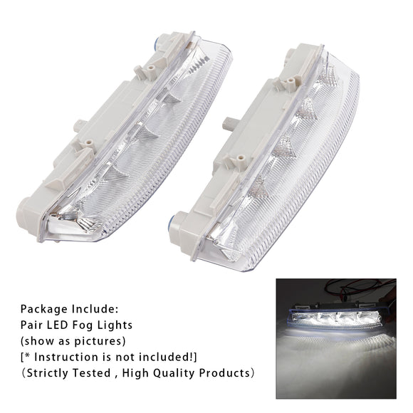 Paire de feux de jour à LED pour Mercedes-Benz W204 S204 W212 2007-2014