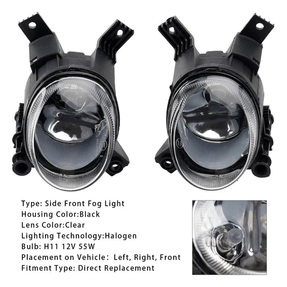 Pair Front Bumper Fog Light Lamps For Audi A3 2003-2013 A4 B7 2004-2008