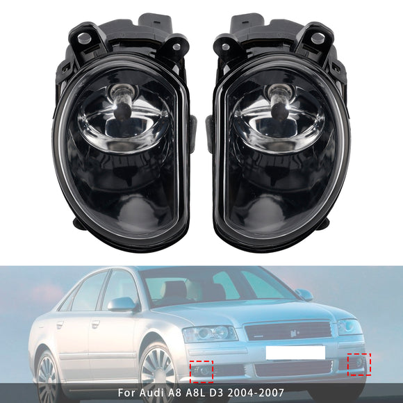 Paire de phares antibrouillard pour pare-chocs avant latéral, pour Audi A8 D3 2004 – 2007 4E0941700A