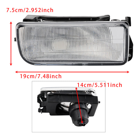 Pair Front Bumper Fog Light Without Bulbs For BMW E36 3-Series 1992-1998