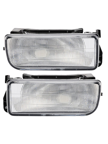 Pair Front Bumper Fog Light Without Bulbs For BMW E36 3-Series 1992-1998 - 0