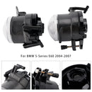 Pair Front Bumper Fog Light Lamp Bulb Housing For BMW E60 5-Series  2004-2007-10