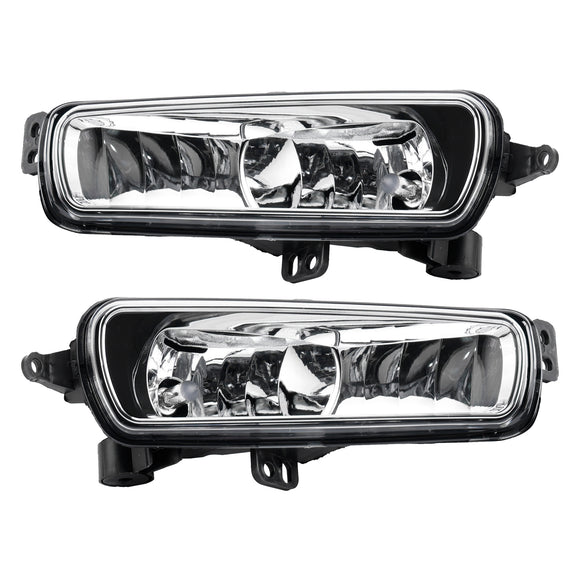 Pair Front Fog Light Lamps With Bulbs For Ford Transit MK8 V363 2014-2023