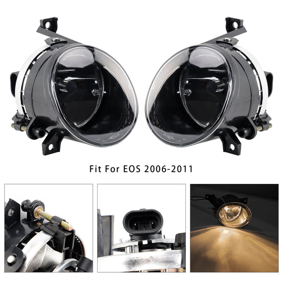 Pair Front Fog Light  For Volkswagen Polo 2010-2014 Tiguan 2008-2011