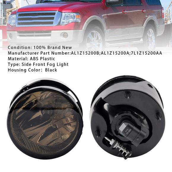 Pair Front  Fog Light Lamps With Bulbs For Ford Expedition 2007-2014 Smoked Lens