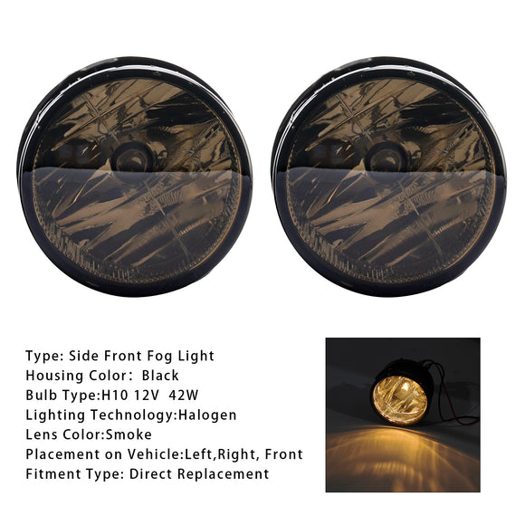 Pair Front  Fog Light Lamps With Bulbs For Ford Expedition 2007-2014 Smoked Lens