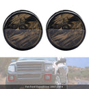 Pair Front  Fog Light Lamps With Bulbs For Ford Expedition 2007-2014 Smoked Lens-9