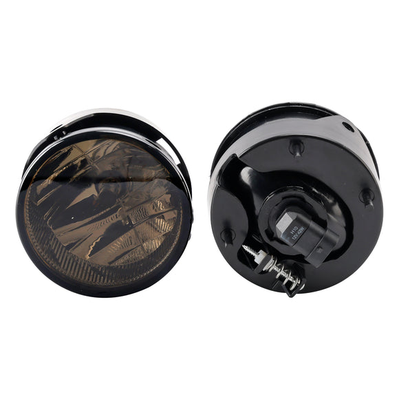 Pair Front  Fog Light Lamps With Bulbs For Ford Expedition 2007-2014 Smoked Lens