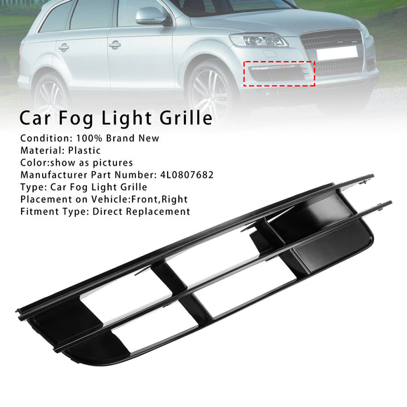 Parrilla de luz antiniebla de parachoques lateral derecho delantero 4L0807682 para Audi Q7 2007-2009