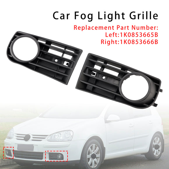 1 paar voorbumper mistlamp grill cover bezel voor VW Golf V MK5 2003-2009