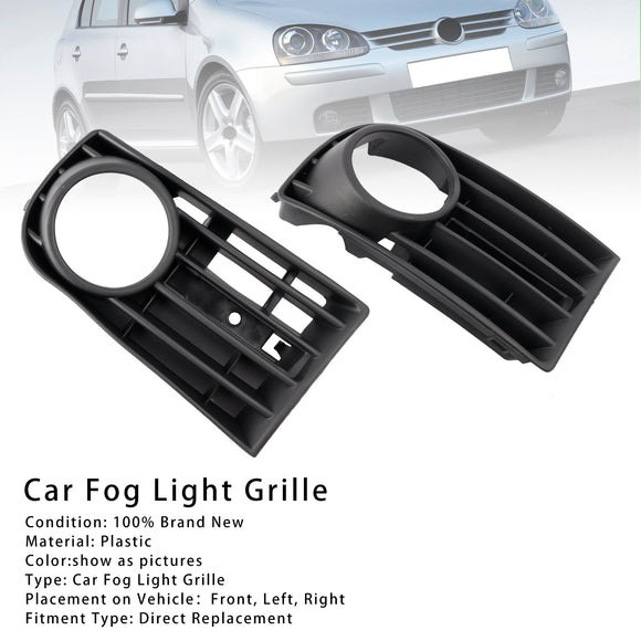1 paar voorbumper mistlamp grill cover bezel voor VW Golf V MK5 2003-2009