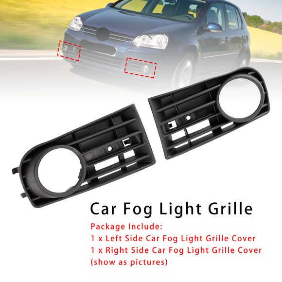 1 paar voorbumper mistlamp grill cover bezel voor VW Golf V MK5 2003-2009