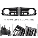 1 paar voorbumper mistlamp grill cover bezel voor VW Golf V MK5 2003-2009-11