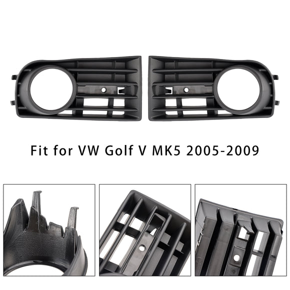 1 paar voorbumper mistlamp grill cover bezel voor VW Golf V MK5 2003-2009
