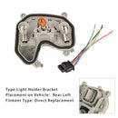 Rear Left Tail Lamp Bracket & Plug Bulb 68270892AA For Jeep Renegade 2015-2023-4