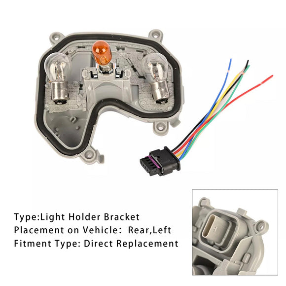 Rear Left Tail Lamp Bracket & Plug Bulb 68270892AA For Jeep Renegade 2015-2023