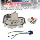 Rear Right Tail Lamp Bracket & Plug Bulb 68270837AA For Jeep Renegade 15-23-2