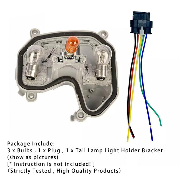 Rear Right Tail Lamp Bracket & Plug Bulb 68270837AA For Jeep Renegade 15-23
