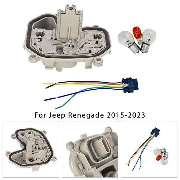 Rear Right Tail Lamp Bracket & Plug Bulb 68270837AA For Jeep Renegade 15-23