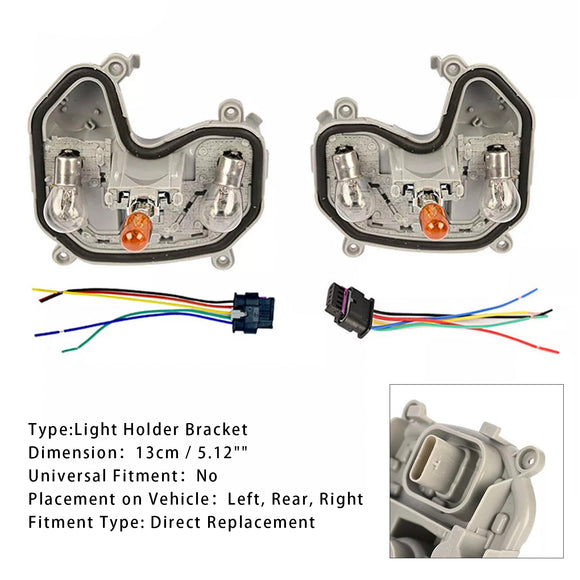 2 Stuks Achterlicht Beugel  &  Plug Lamp 68270837/92AA Voor Jeep Renegade 15-23