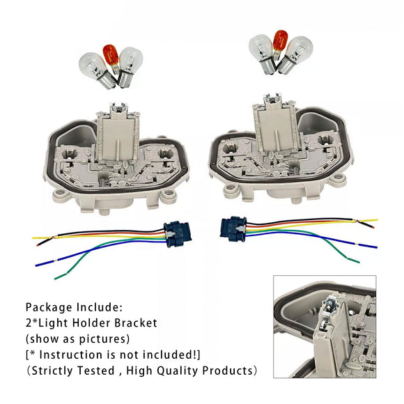 2 Stuks Achterlicht Beugel  &  Plug Lamp 68270837/92AA Voor Jeep Renegade 15-23