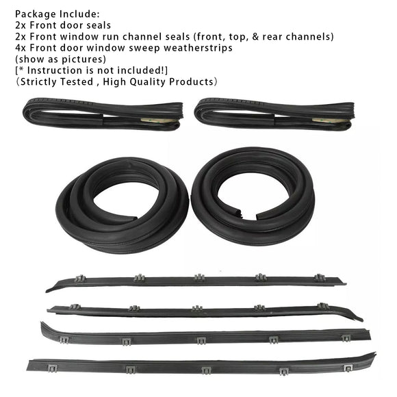 Kit de juego de sellos de burlete para puerta y ventana para Chevy GMC C10 K10 1982-1991