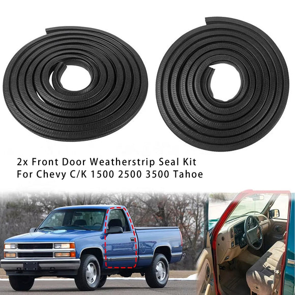 2x ytterdörr tätningslist för Chevy C/K 1500 2500 3500 Tahoe