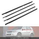 Bande d'étanchéité pour porte en verre, 4 pièces, moulage extérieur, pour Suzuki Grand Vitara 2009 – 2013-1