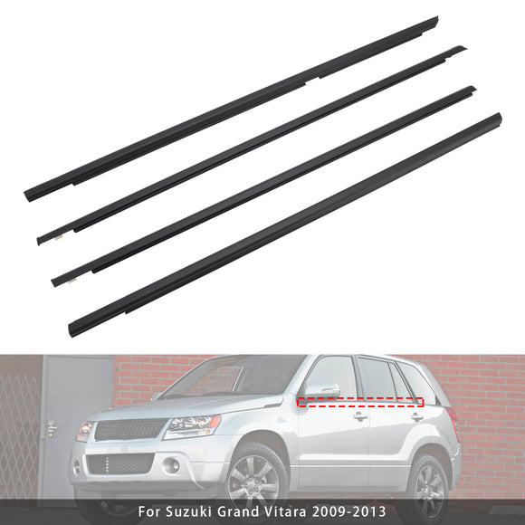 Bande d'étanchéité pour porte en verre, 4 pièces, moulage extérieur, pour Suzuki Grand Vitara 2009 – 2013