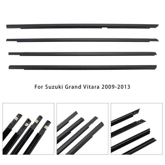 Bande d'étanchéité pour porte en verre, 4 pièces, moulage extérieur, pour Suzuki Grand Vitara 2009 – 2013