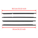 Toyota Land Cruiser LC100 1998-2007 4PCS Door Glass Belt Outer Molding Weatherstrip 75710-60070 75720-60070-2