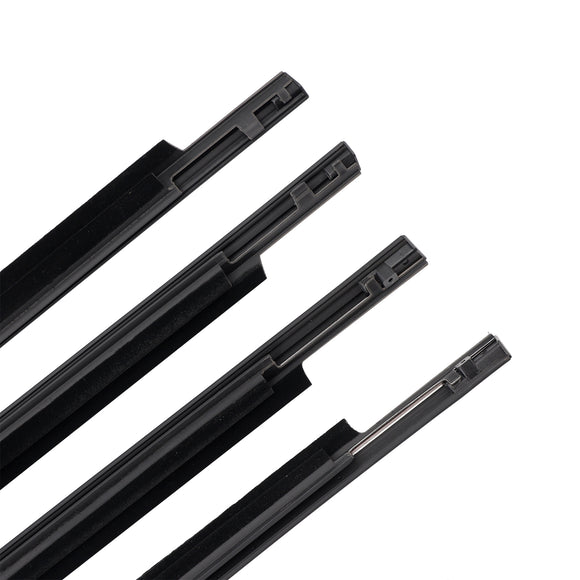 Toyota Land Cruiser LC100 1998-2007 4PCS Door Glass Belt Outer Molding Weatherstrip 75710-60070 75720-60070