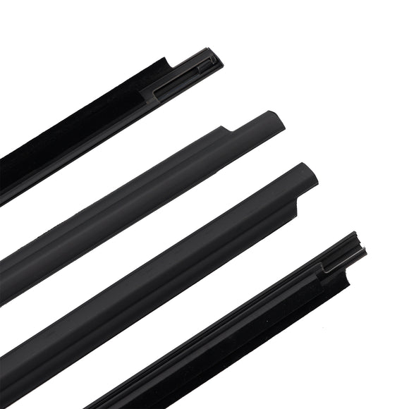 Toyota Land Cruiser LC100 1998-2007 4PCS Door Glass Belt Outer Molding Weatherstrip 75710-60070 75720-60070