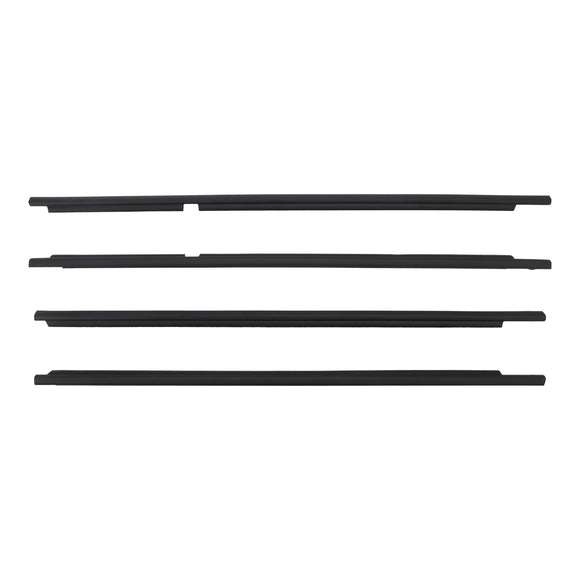 Toyota Land Cruiser LC100 1998-2007 4PCS Door Glass Belt Outer Molding Weatherstrip 75710-60070 75720-60070