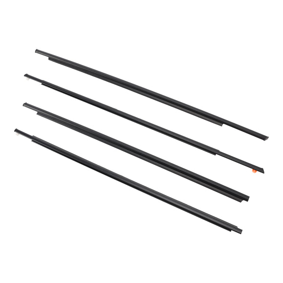 4PCS Door Glass Belt Outer Molding Weatherstrip For Toyota Prius 2004-2009