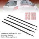 Burlete de moldura exterior con correa de cristal para puerta, 4 Uds., para Toyota Yaris Hatchback-4
