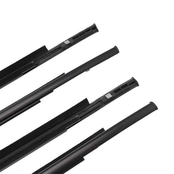 Burlete de moldura exterior con correa de cristal para puerta, 4 Uds., para Toyota Yaris Hatchback
