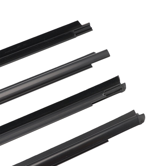 Burlete de moldura exterior con correa de cristal para puerta, 4 Uds., para Toyota Yaris Hatchback