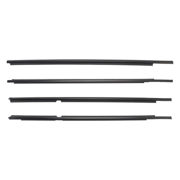 4PCS Door Glass Belt Outer Molding Weatherstrip For Toyota Yaris Hatchback 2006-2013