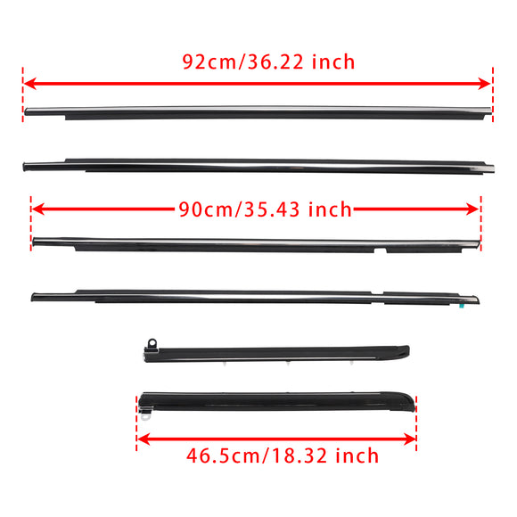 6kpl Quarter & ovihihnan muotoinen säälista Toyota Land Cruiser/Lexus GX470 2003-2009