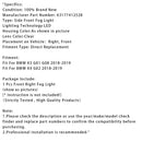 1 Stück LED vorne rechts Nebelscheinwerfer für BMW X3 G01 G08 X4 G02 2018–2019 63177412528-16